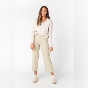 High Rise Utility Wide Leg Pants, Size 25